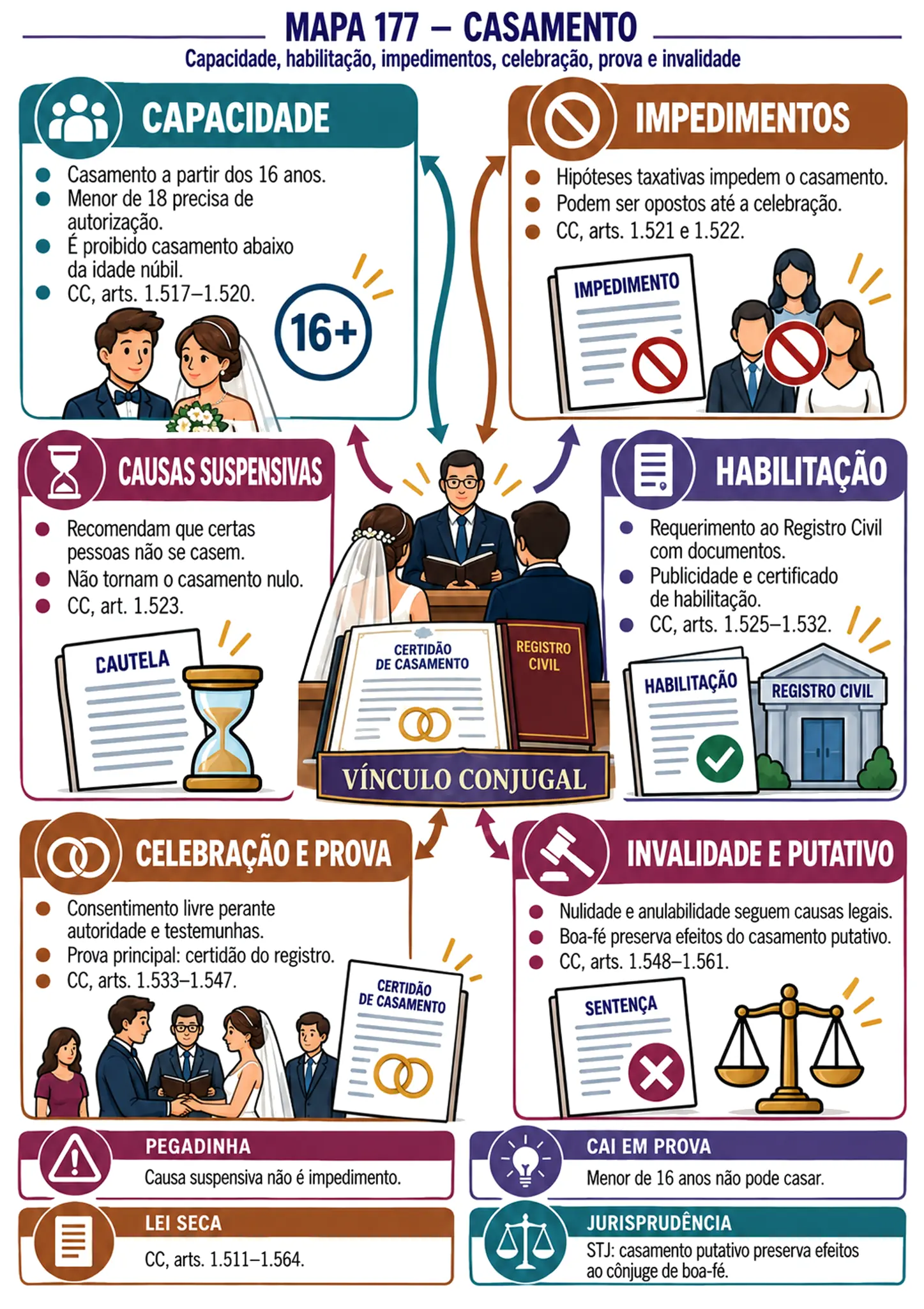 Mapa Mental 177 Disciplinas do Edital ENAC